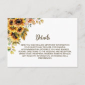 ラスティック サンキライ 結婚式の詳細 エンクロージャーカード (正面)