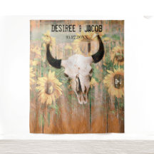 ラスティック サンフラワーズ ブル スカル ウエスタン フォトブース