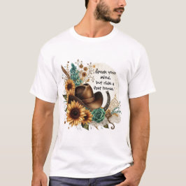 ラスティック・サンフラワー スピークユアマインド メンズTシャツ Tシャツ