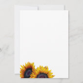 ラスティック サンフラワー ブライダルシャワー「恋に落ちる」 招待状 (裏面)