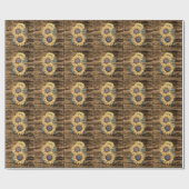 ラスティック サンフラワー ラッピングペーパー (フラット)