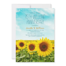 ラスティック サンフラワー 75周年 結婚記念日 花
