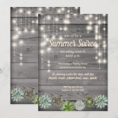 ラスティック シック インビテーション (正面/裏面)