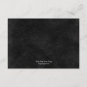ラスティック シック ウェディング レセプション カード - ブラック (裏面)