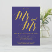 ラスティック シック ゲイ カップル 婚約パーティー 招待状 (スタンド正面)