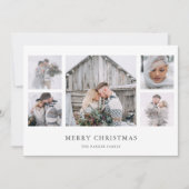ラスティック シック | シンプル ミニマル クリスマス フォト グリッド (正面)