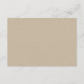 ラスティック シック ピンク イエロー ヒマワリ ウェディング ディテール エンクロージャーカード (裏面)