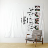 ラスティック シック フラワー ハウディ ミスター & ミセス フォト バックドロップ タペストリー (インサイチュ(横))