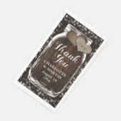 ラスティック シック メイソンジャー バルンウッド ウェディング サンクス (コーナー)