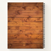 ラスティック シャビー シック フローラル ウェディング ブライズシャワー ノートブック (裏面)