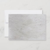 ラスティック シルバーバーチ ツリー ウェディング 詳細 招待状 (裏面)