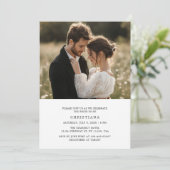 ラスティック シンプル デジタル ブライダル シャワー フォト 招待状 (スタンド正面)