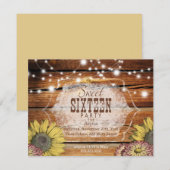 ラスティック スイート16 パーティー 招待状 (正面/裏面)