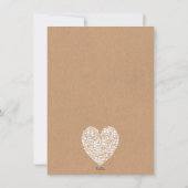 ラスティック ストック ザ キッチン ブライダル シャワー パーティー 招待状 (裏面)