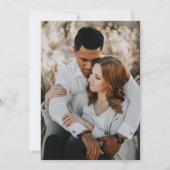 ラスティック ストリング ライト & ウッド フォト ウェディング 招待状 (裏面)