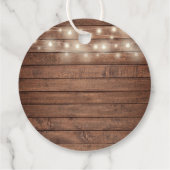 ラスティック ストリング ライト グリーンブライダルシャワー フェイバータグ (裏面)