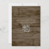 ラスティック ストリング ライト フォト セーブ ザ デート 招待状 (裏面)