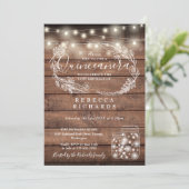 ラスティック ストリング ライト メイソンジャー キンセアニエラ 15歳 招待状 (スタンド正面)