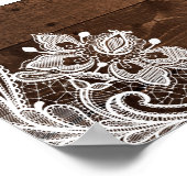 ラスティック ストリング ライト レース ブライダル シャワー フォト プロップ ポスター (角)