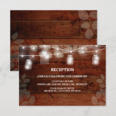 ラスティック ストリング ライト 結婚式 受付カード 招待状 (正面/裏面)