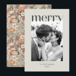 ラスティック セージ タウペ フローラル ボヘミア フォト ウェディング シーズンカード<br><div class="desc">ラスティック セージ グリーンとタウペ フローラル ボヘミア オーダーメイド ウェディング フォト クリスマス ホリデー カード</div>