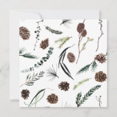 ラスティック ダスティ ウィンター リース クリスマス パーティー 招待状 (裏面)