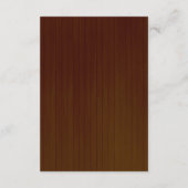 ラスティック ダーク ウッド イエロー フローラル 安全対策 エンクロージャーカード (裏面)