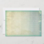 ラスティック ティール メイソンジャー ひまわり ウェディング 招待状 (裏面)