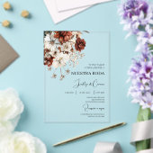 ラスティック テラコッタ スペイン風 アクリル 結婚式 アクリル招待状 (インサイチュ (ウェディング))