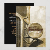 ラスティック トラック ウェスタン カントリー ファーム ウェディング 招待状 (正面/裏面)