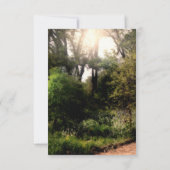 ラスティック トレイル フローラル エンチャンテッド フォレスト ウェディング 返信 招待状 (裏面)