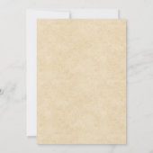 ラスティック ニュートラル ウェディング リース オーダーメイド 招待状 (裏面)