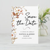 ラスティック ニュートラル ボタニカル エレガント セーブザデート (スタンド正面)