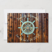 ラスティック ネイティブ ウェディングまたはエンゲージメント 招待状 (正面)