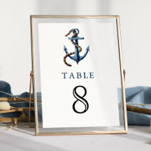 ラスティック ネイビーブルー アンカー ロープ 海事 ウェディング