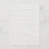 ラスティック ネイビー ウェディング 挿入カード / ネイビー エンクロージャーカード (裏面)