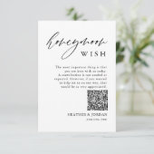 ラスティック ハニームーン ウィッシュ QR ウィッシング ウェル エンクロージャーカード (スタンド正面)