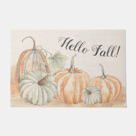 ラスティック ハロー フォール ウォーターカラー パンプキン ドアマット
