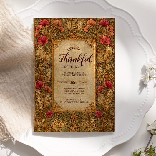 ラスティック ハーベスト サンクスギビング セレブレーション 招待状