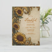 ラスティック ハーベスト サンクスギビング セレブレーション 招待状 (スタンド正面)