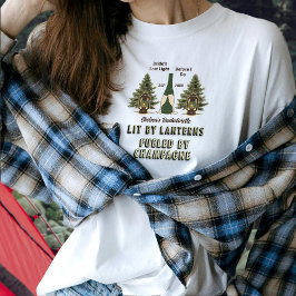 ラスティック バチェロレッテ ランタン & シャンパン キャンピング Tシャツ