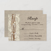 ラスティック バルーン ツイン パール 結婚式招待状 出欠カード (正面/裏面)