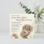 ラスティック バルーン ローズ フラワー ウェディング 招待状 (スタンド正面)
