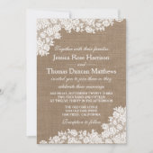 ラスティック バルーン & ヴィンテージ ホワイトレースコレクション 招待状 (正面)