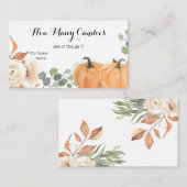 ラスティック パンプキン ボヘミアンフラワーのお菓子の数を当ててみて エンクロージャーカード (正面/裏面)