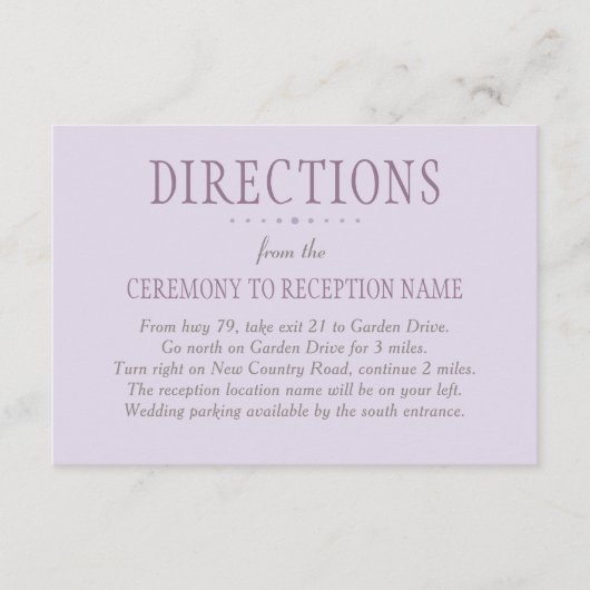 ラスティック パープルとグリーンの花の結婚式 エンクロージャーカード (正面)