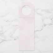 ラスティック ピンク フローラル ブライズメイド 提案 ワイン ボトルネックタグ (裏面)