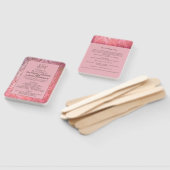 ラスティック ピンク - 結婚式プログラム ファン (組立なし)