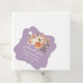 ラスティック ピーチ フローラル ウェディング フェイバータグ (インサイチュ)