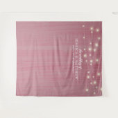 ラスティック ファームハウス きらきらライト ウェディング バックドロップ タペストリー (正面(横))